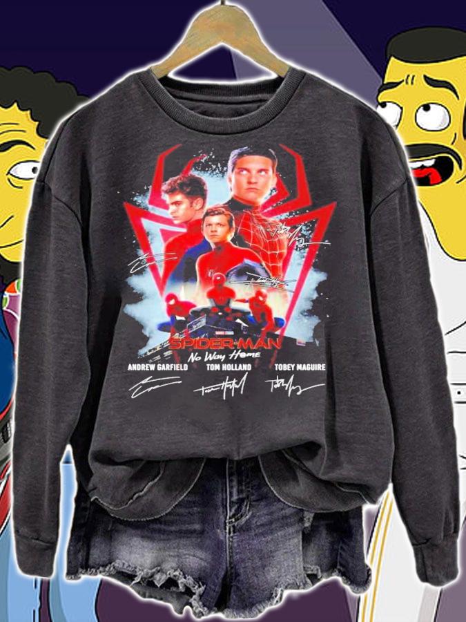 Spider Man no way home signatures t-shirt