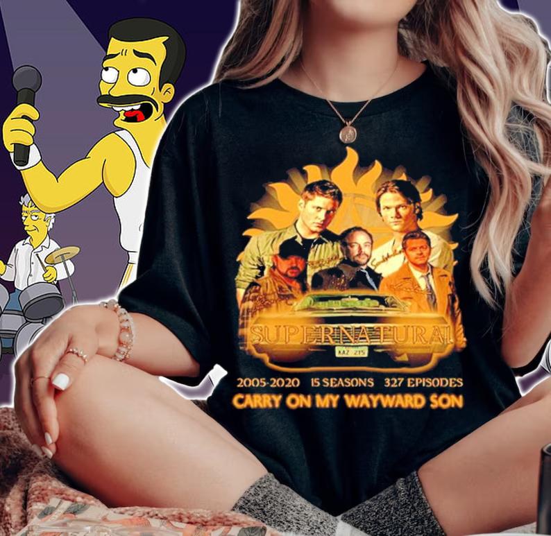 Super Natural 2005-2020 15 seasons 327 episodes Carry On My Wayward Son shirt woman shirt