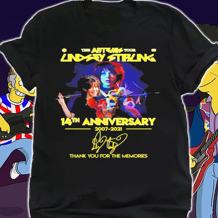 The Artemis tour Lindsey Stirling 14th anniversary 2007-2021 signature shirt
