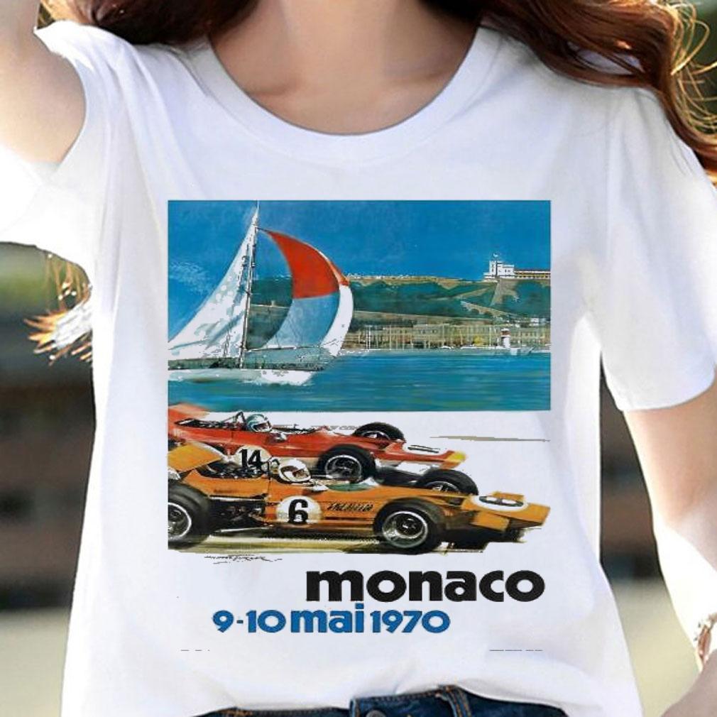 1970 Monaco Grand Prix racing shirt woman shirt