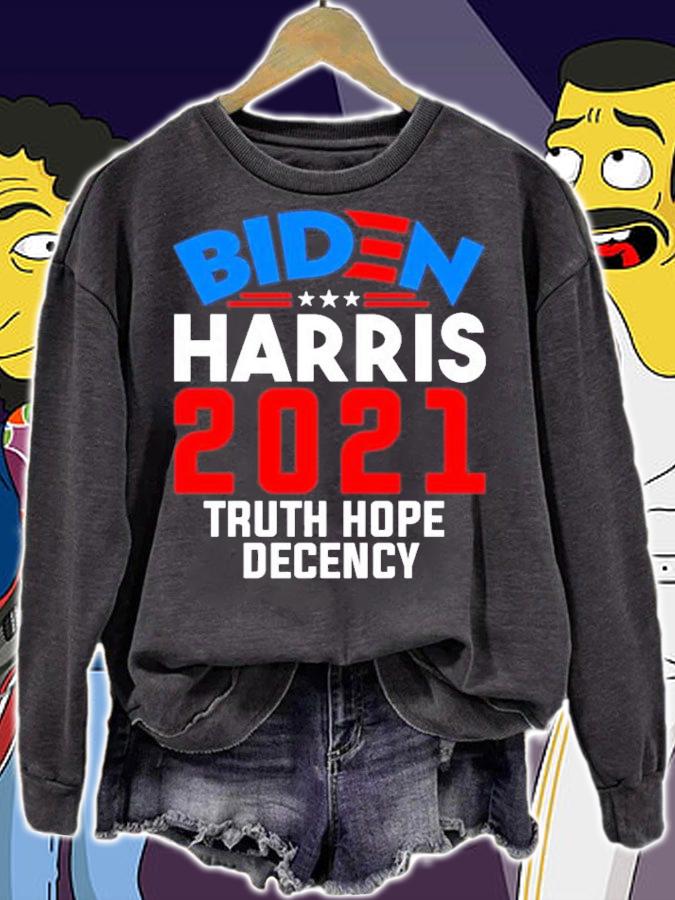 Biden Harris 2021 truth hope decency shirt