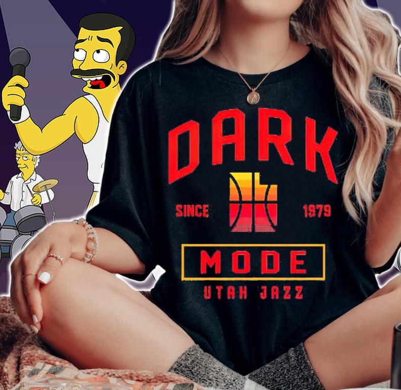 Utah Jazz comfy elok dark mode 1979 shirt