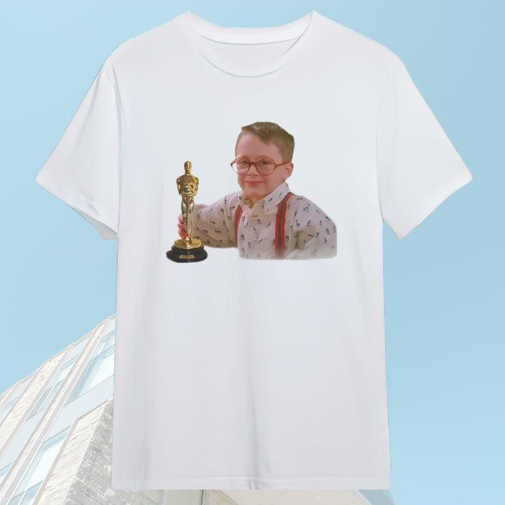 Home Alone Kevin Macaulay Culkin Actor Oscars 2025 T-Shirt