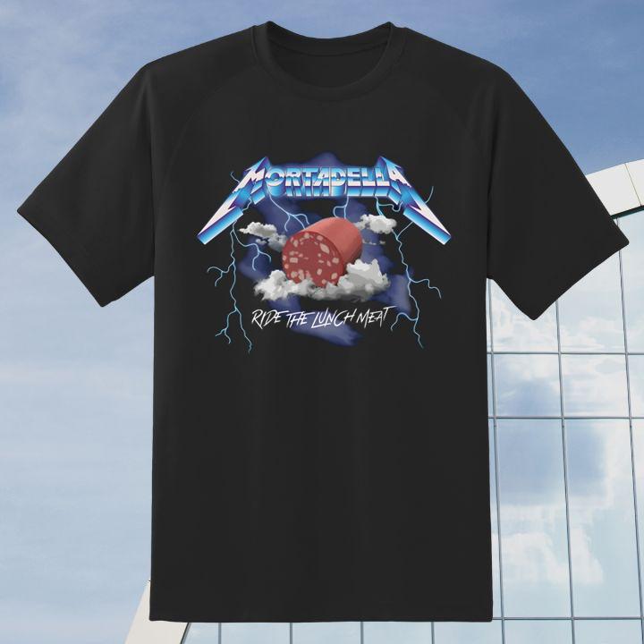 Ride The Lunch Meat Mortadella Funny Lovers Foodie T-Shirt