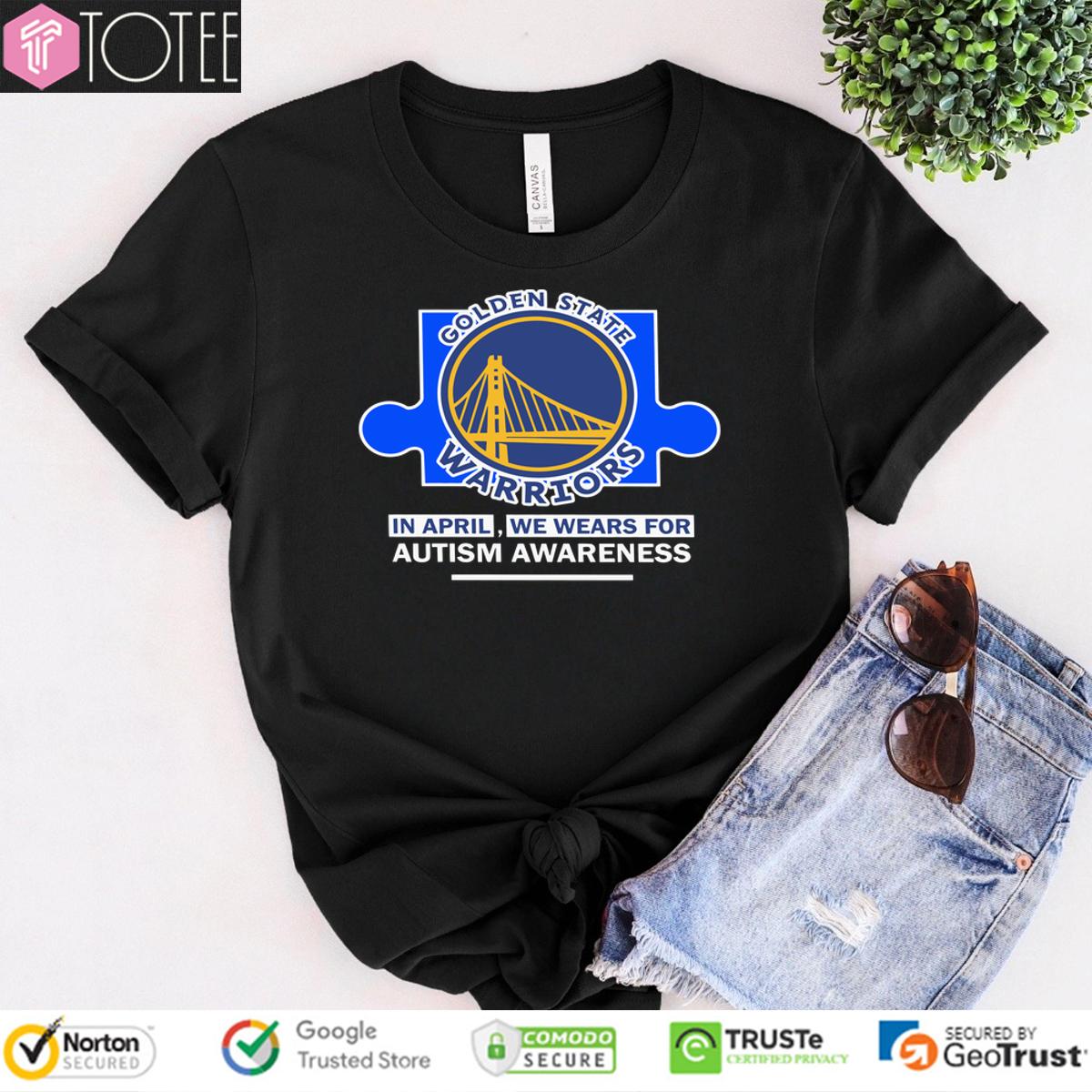 Golden State Warriors In April We Wears For Autism Awareness Shirt