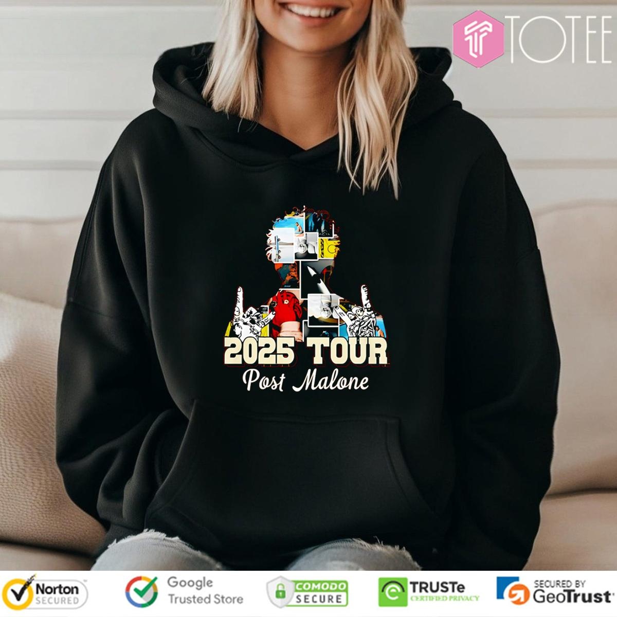 Post Malone The Big Ass Stadium 2025 Tour Art Hoodie