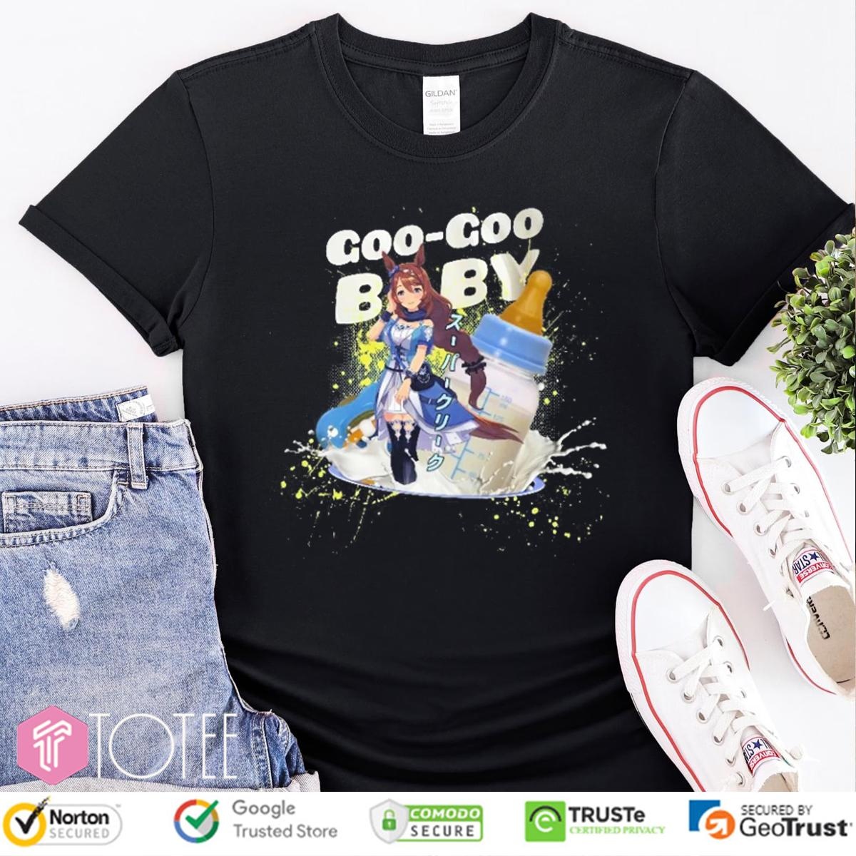 Super Creek Uma Musume Pretty Derby Goo Goo Baby Milk Bottle T-shirt